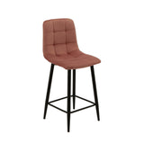 Luciano Bar Stools - Pink Velvet