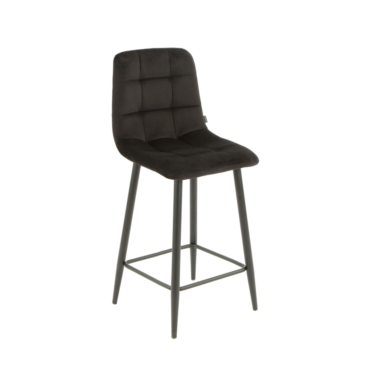 Luciano Bar Stools - Black Velvet