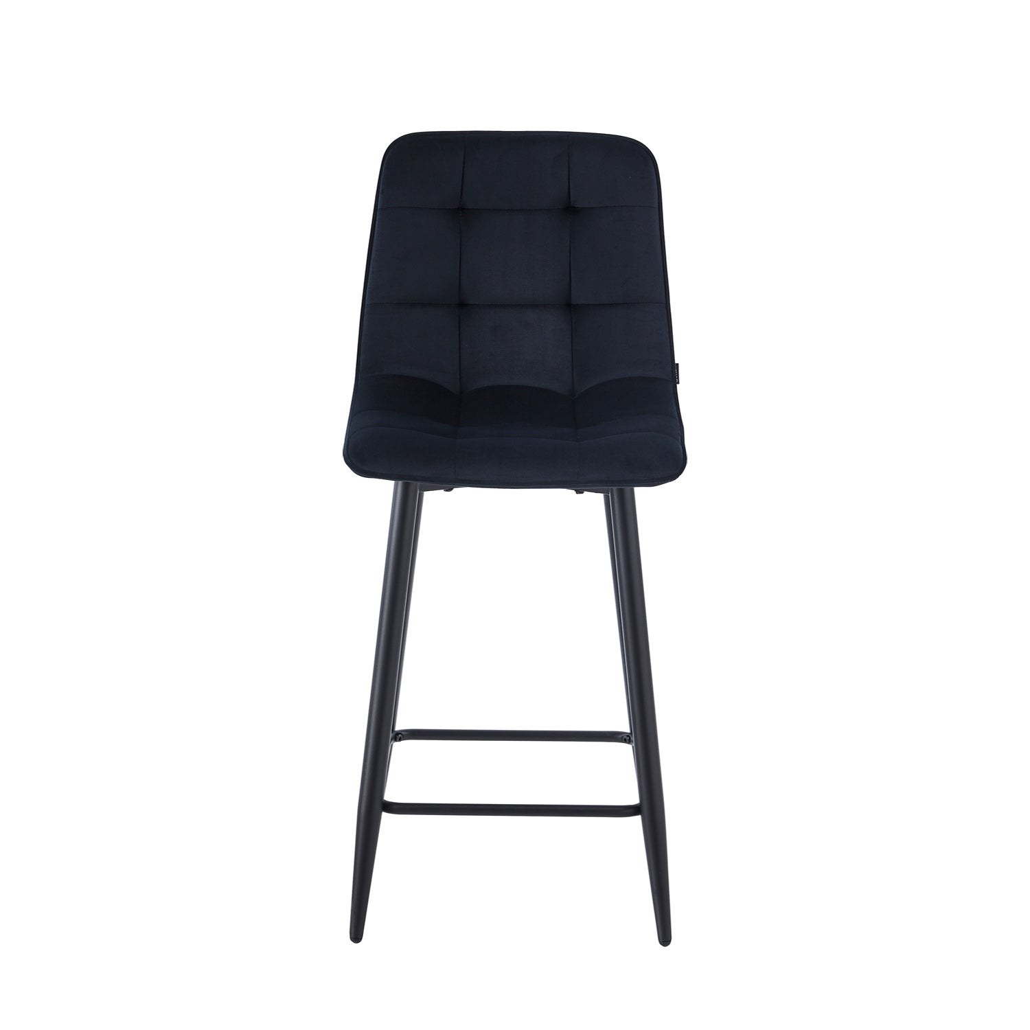 Tabourets de bar Luciano - Velours noir