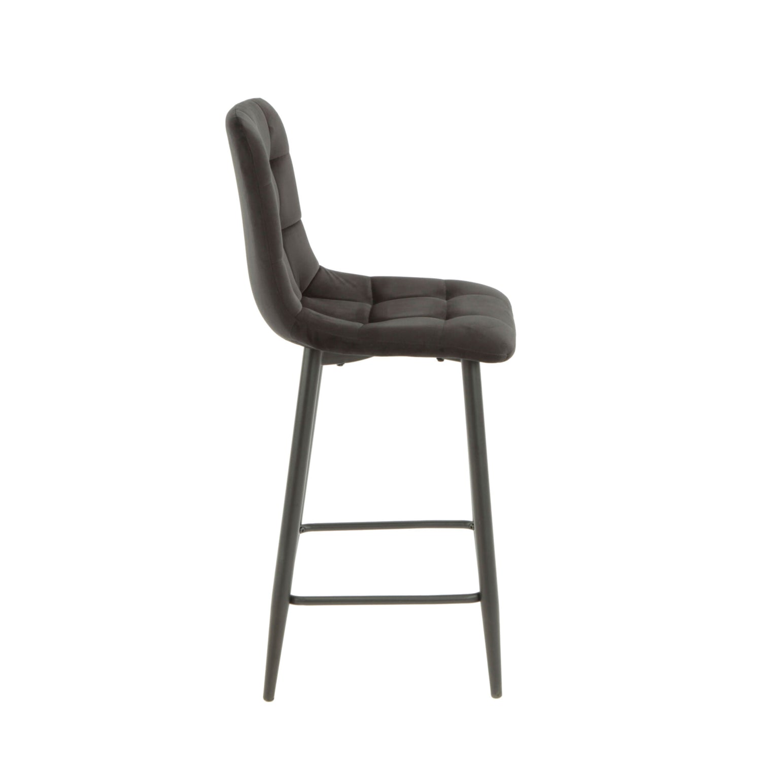 Luciano Bar Stools - Black Velvet
