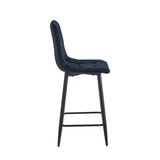 Tabourets de bar Luciano - Velours noir