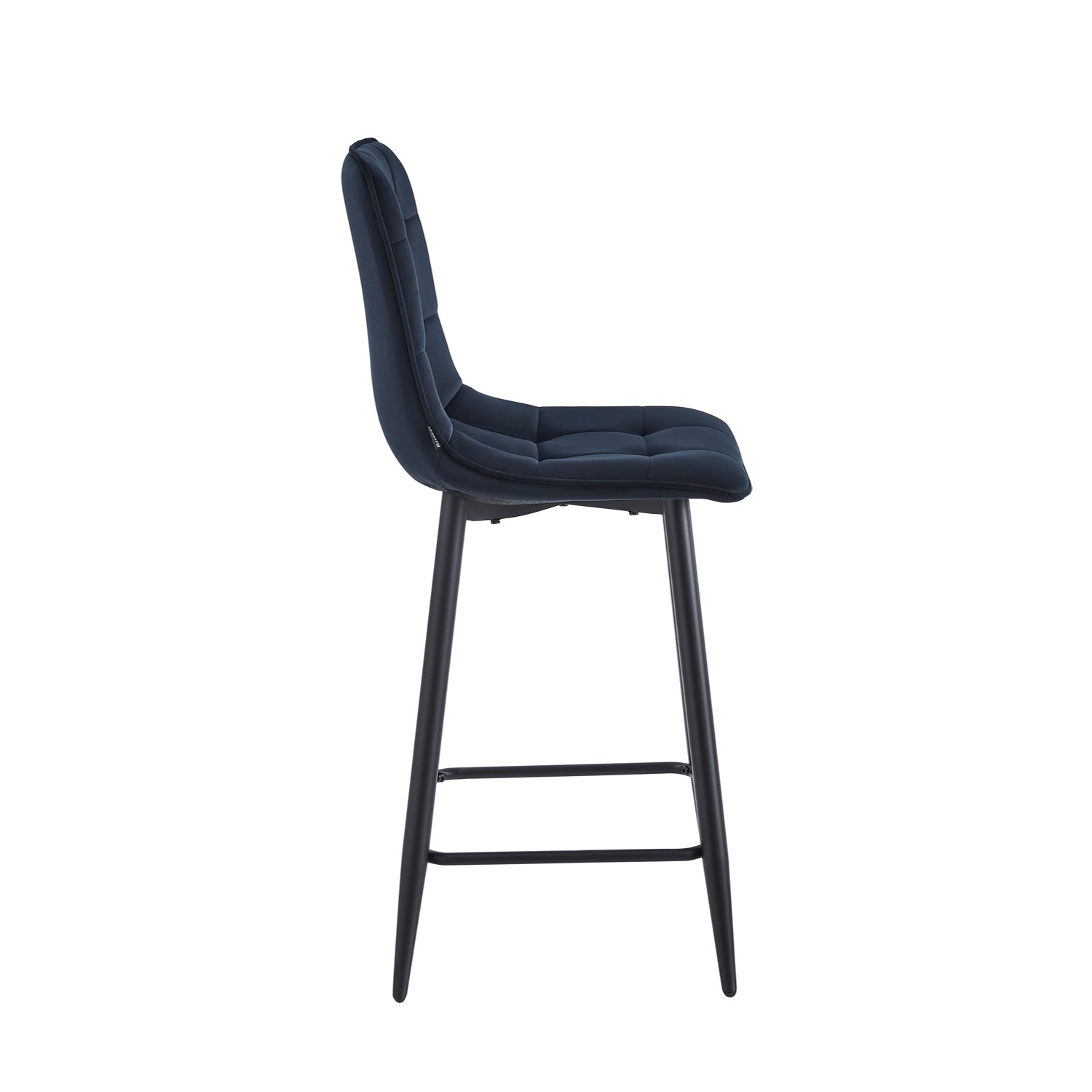 Tabourets de bar Luciano - Velours noir