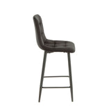 Luciano Bar Stools - Black Velvet