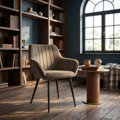 Luna Dining Chair - Brown Velvet