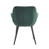 Luna Dining Chair – Green – Velvet