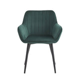 Luna Dining Chair – Green – Velvet