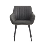 Luna Eetkamerstoel - Grijs Microfiber
