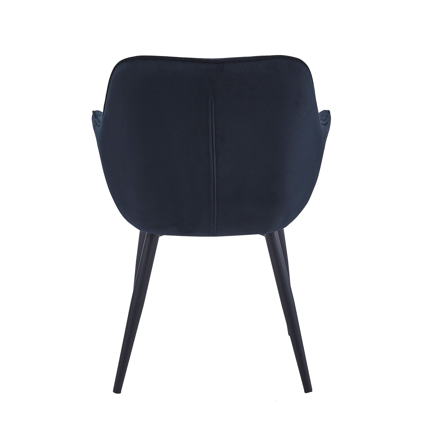 Chaise de salle à manger Luna - Velours noir