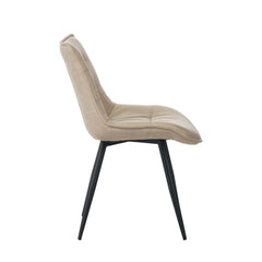 Manila Dining Chair - Beige Microfiber