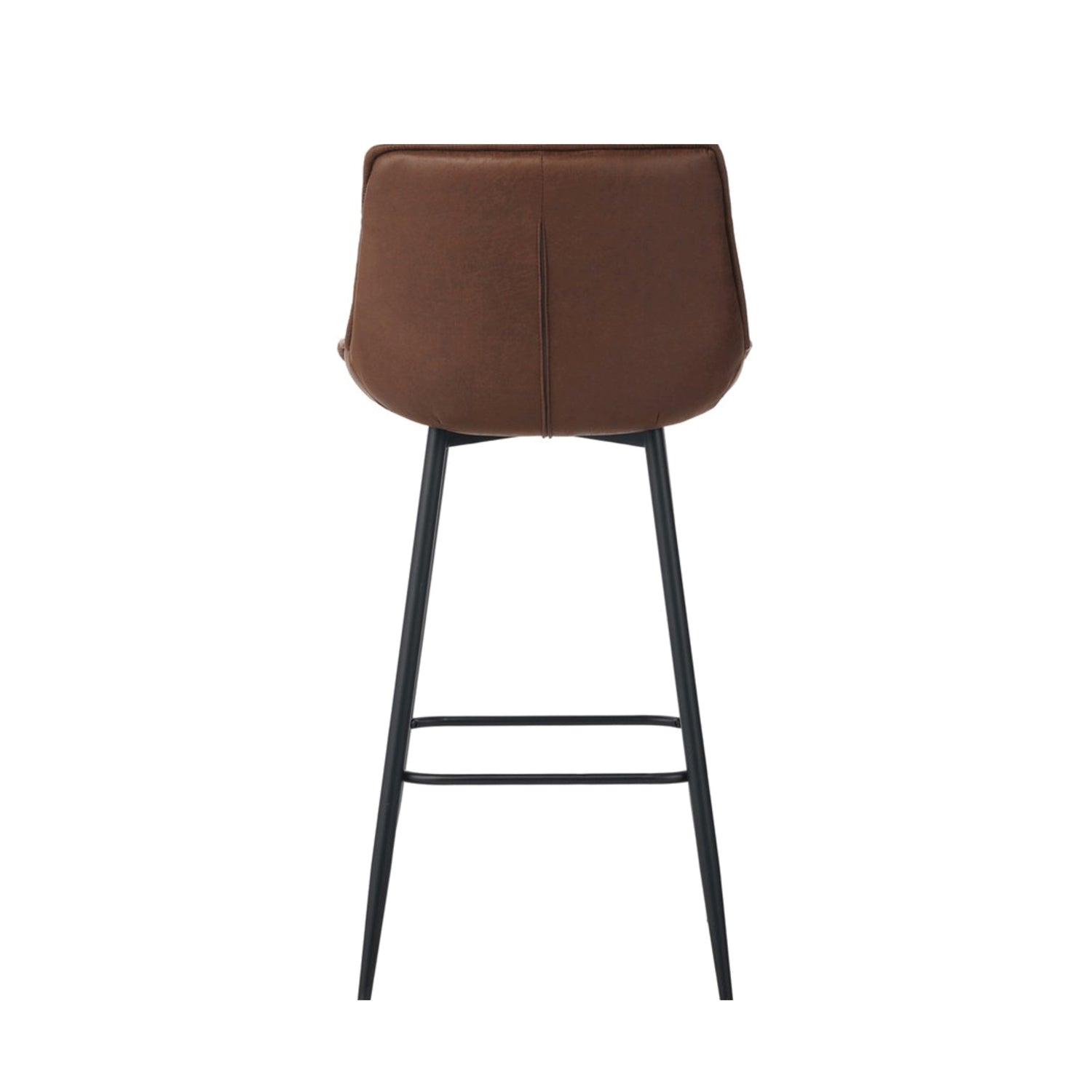 Manila Bar Stools - Brown Microfiber