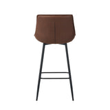 Manila Bar Stools - Brown Microfiber