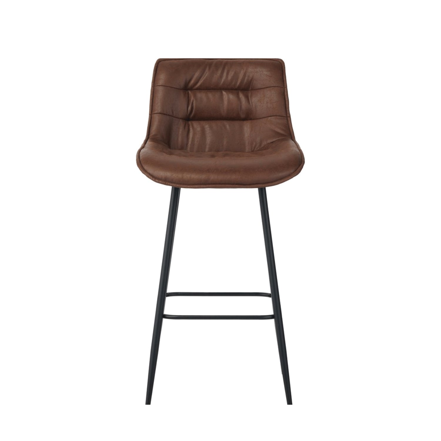 Manila Bar Stools - Brown Microfiber
