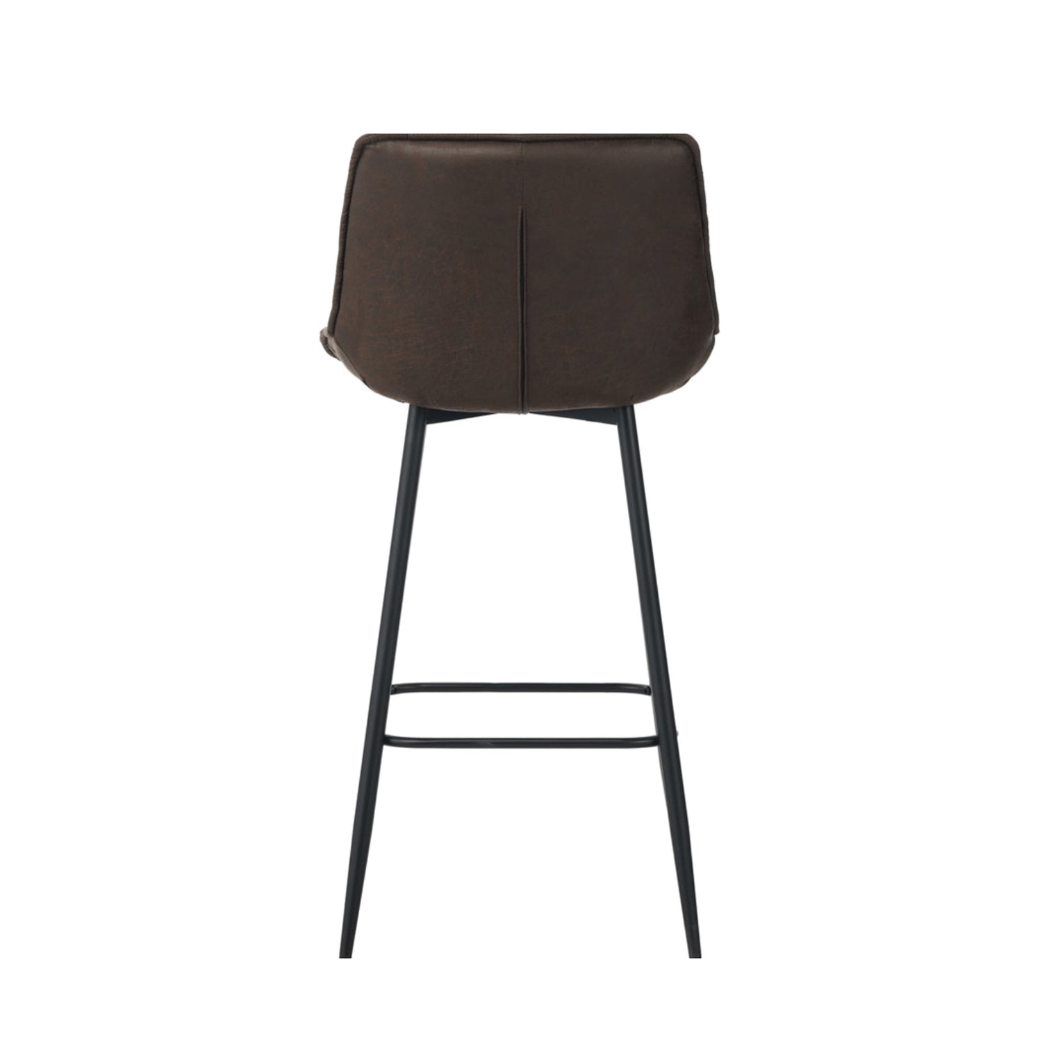 Manila Bar Stools - Dark Brown Microfiber