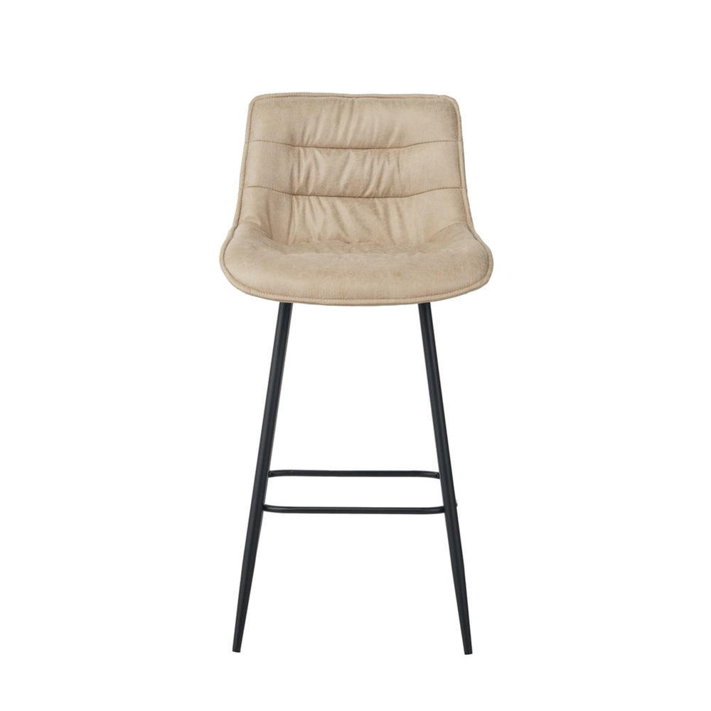 Manila Barhocker - Beige Mikrofaser