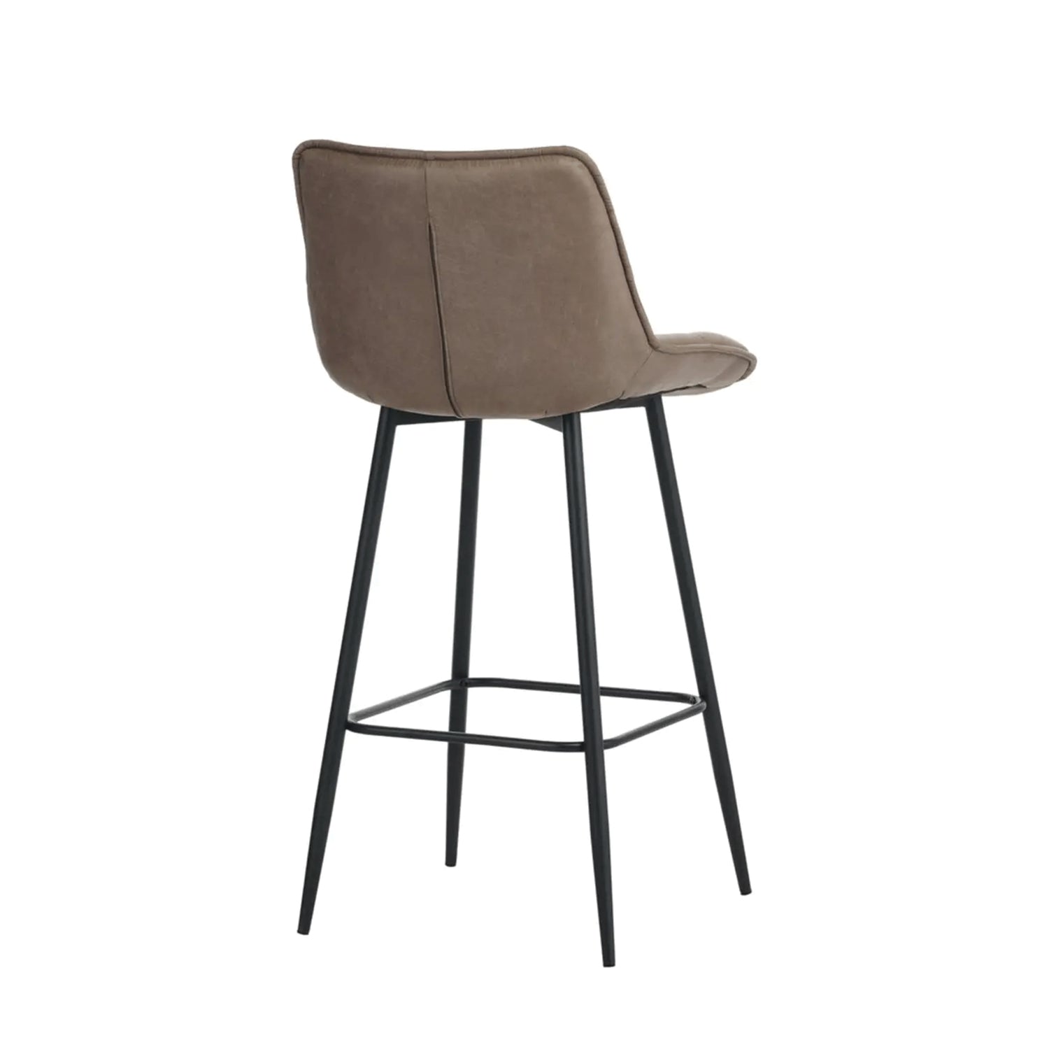 Manila Bar Stools - Taupe Microfiber