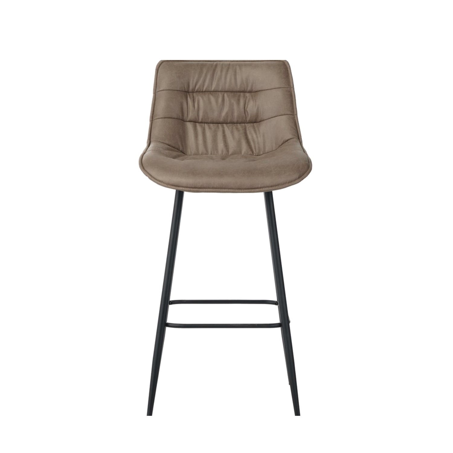 Manila Bar Stools - Taupe Microfiber