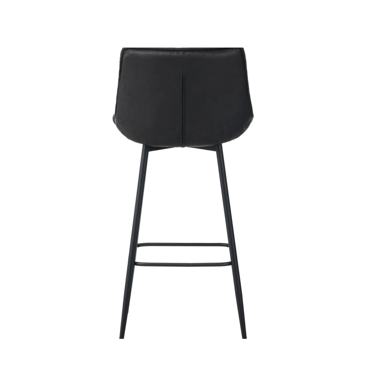 Manila Bar Stools - Black Microfiber
