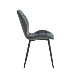 Manny Eetkamerstoel - Grijs Velvet