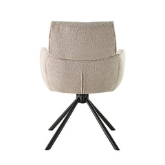 Marta Sedia Da Pranzo - Beige Bouclè