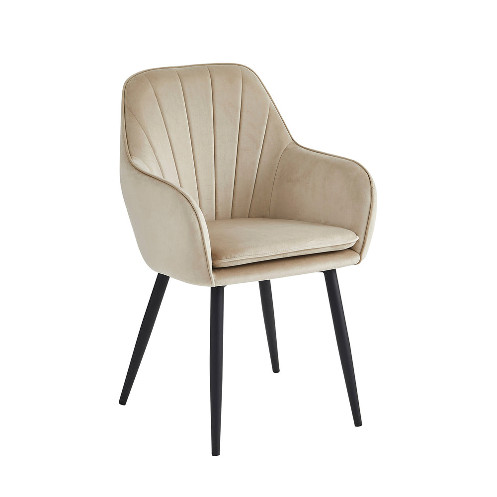 Melissa Eetkamerstoel - Beige Velvet