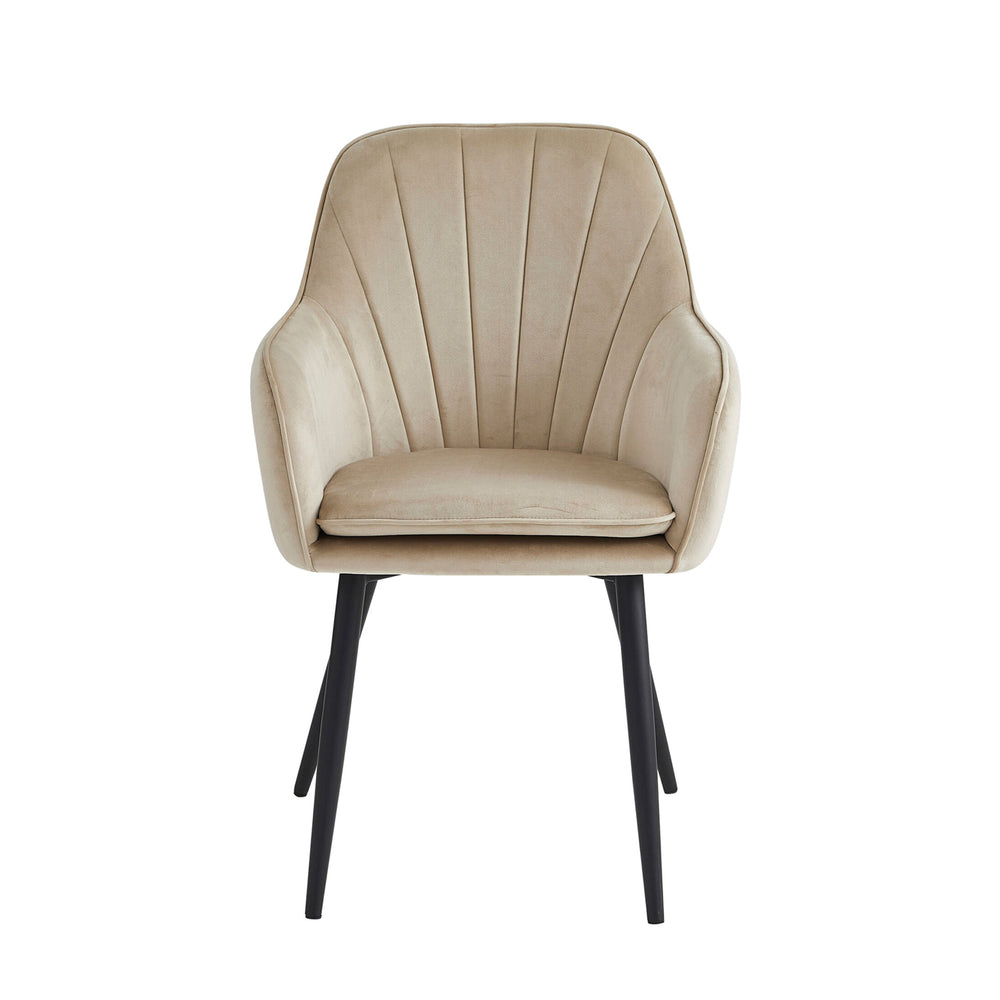 Melissa Eetkamerstoel - Beige Velvet