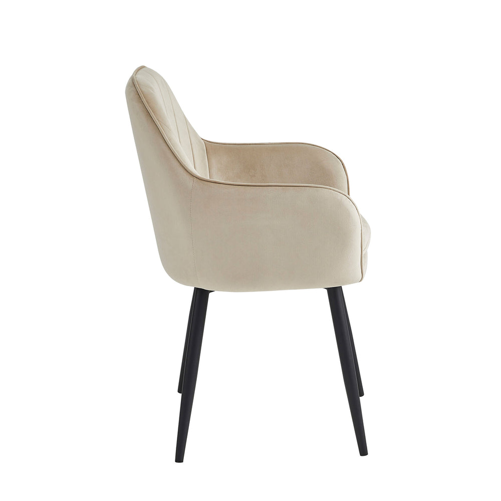Melissa Eetkamerstoel - Beige Velvet
