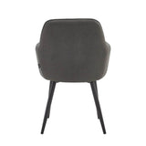 Melissa Eetkamerstoel - Antraciet Microfiber