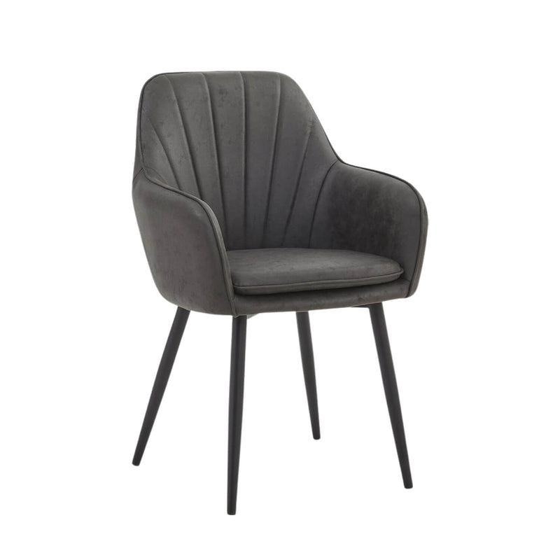 Melissa Eetkamerstoel - Antraciet Microfiber