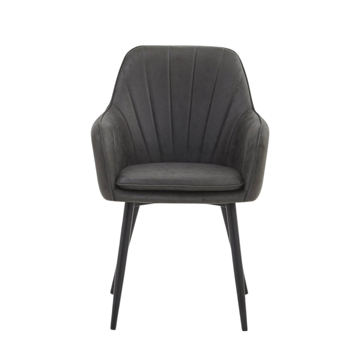 Melissa Eetkamerstoel - Antraciet Microfiber
