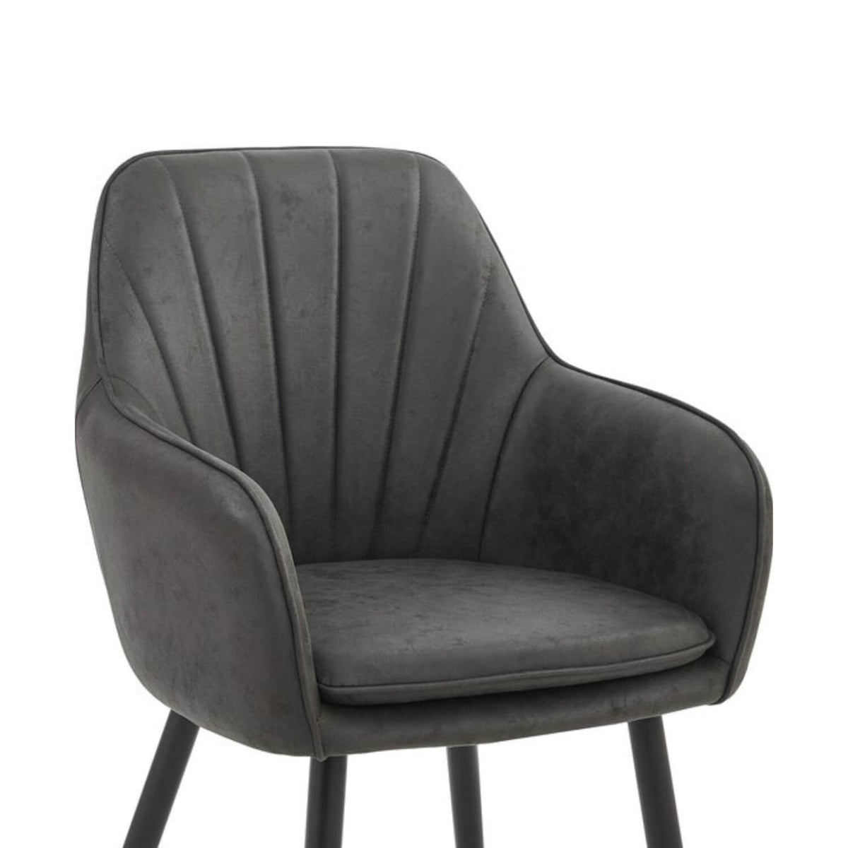 Melissa Eetkamerstoel - Antraciet Microfiber