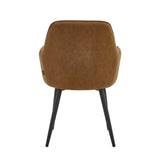 Melissa Eetkamerstoel - Cognac Microfiber