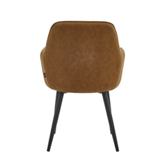 Melissa Eetkamerstoel - Cognac Microfiber