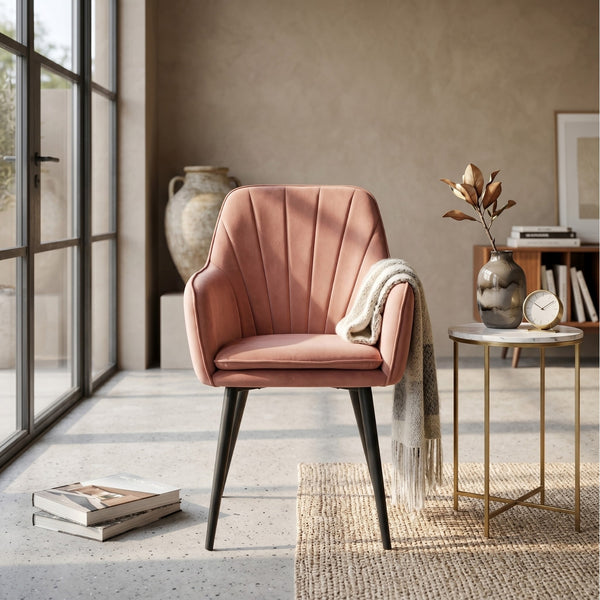 Melissa Esszimmerstuhl - Rosa Samt