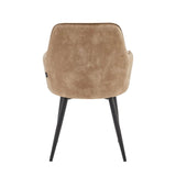 Melissa Dining Chair – Taupe – Adoré Velvet