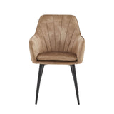 Melissa Dining Chair – Taupe – Adoré Velvet