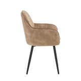 Melissa Dining Chair – Taupe – Adoré Velvet