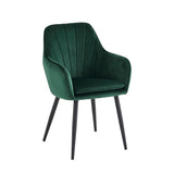 Melissa Eetkamerstoel - Groen Velvet