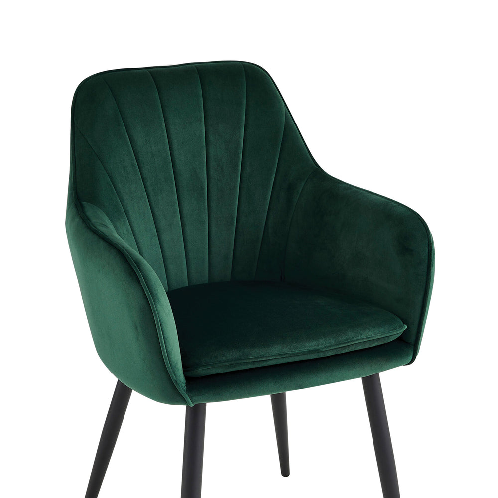 Melissa Eetkamerstoel - Groen Velvet