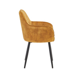 Melissa Eetkamerstoel - Okergeel Adore Velvet