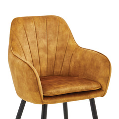 Melissa Eetkamerstoel - Okergeel Adore Velvet