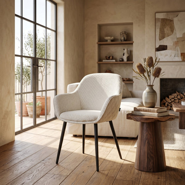 Chaise de salle à manger Metropol - Lin beige
