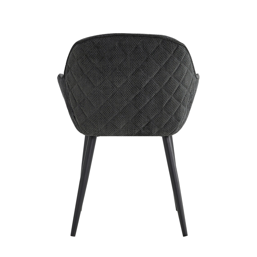 Chaise de salle à manger Metropol - Lin noir