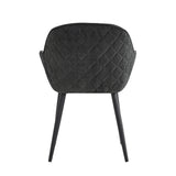 Chaise de salle à manger Metropol - Lin noir