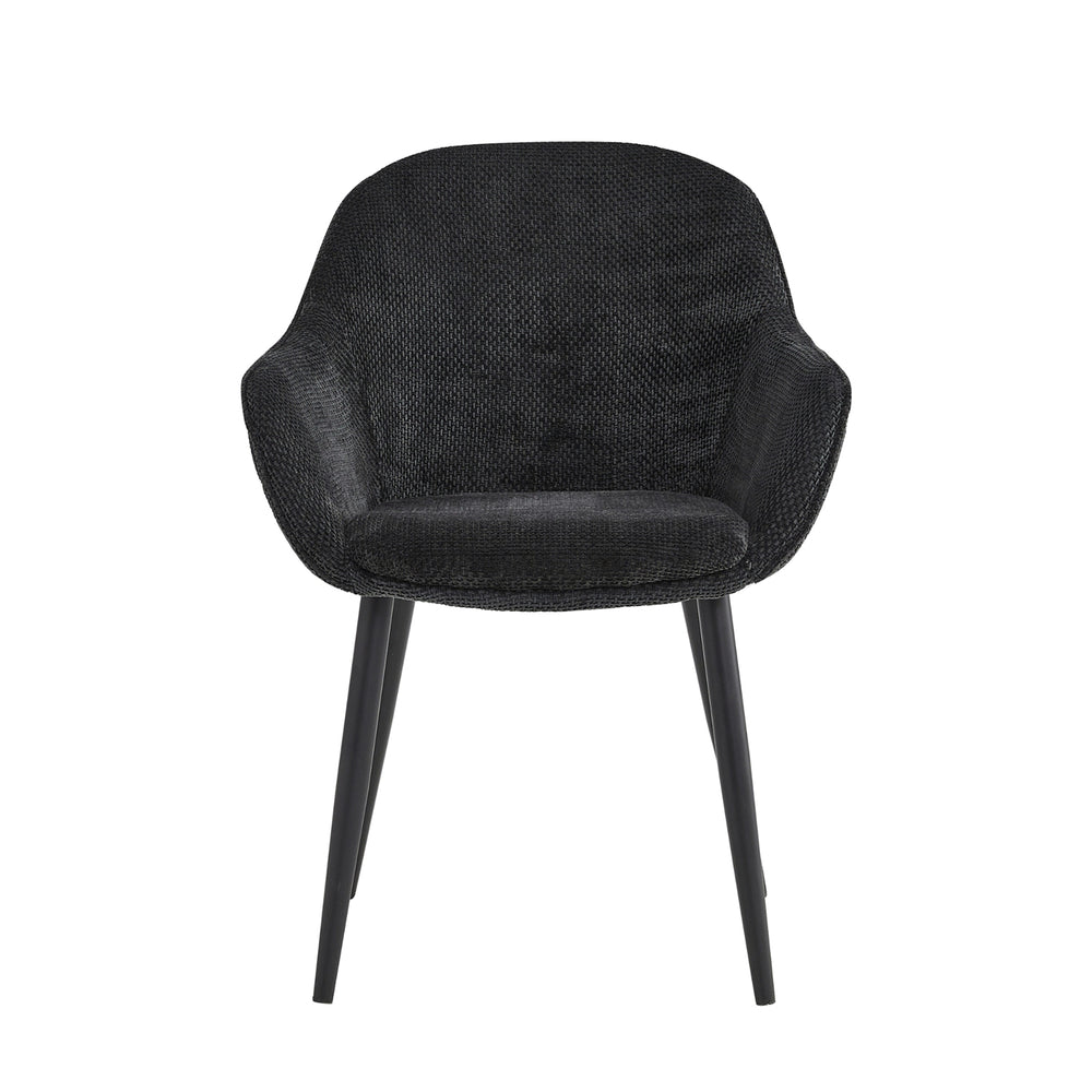 Chaise de salle à manger Metropol - Lin noir
