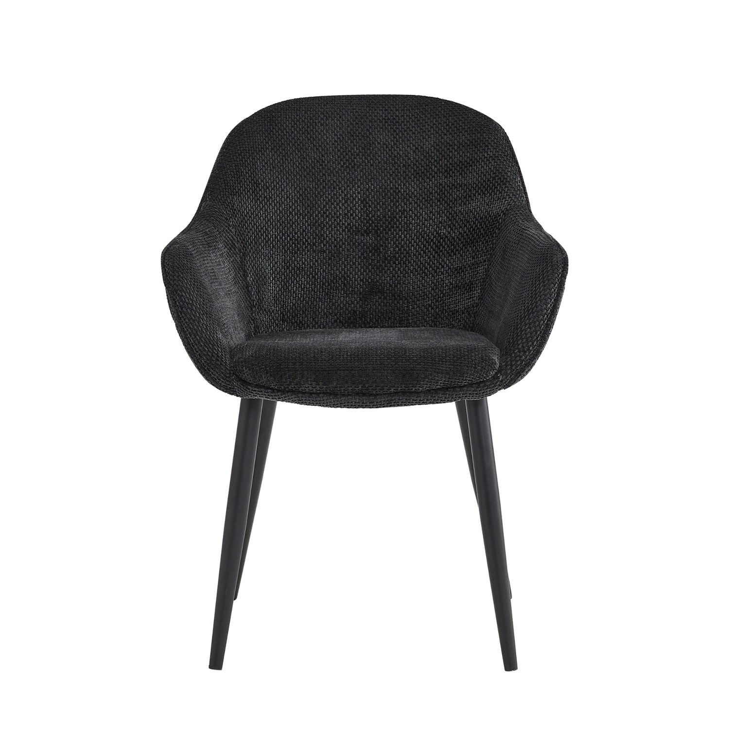 Chaise de salle à manger Metropol - Lin noir