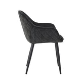 Chaise de salle à manger Metropol - Lin noir