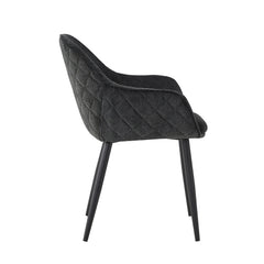 Metropol Dining Chair - Black Linen
