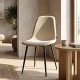 Sedia da pranzo Mira - Lino beige