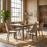 Sedia da pranzo Mira - Lino beige