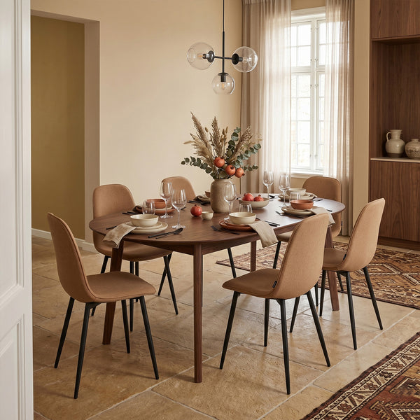 Milou Dining Chair - Brown Linen